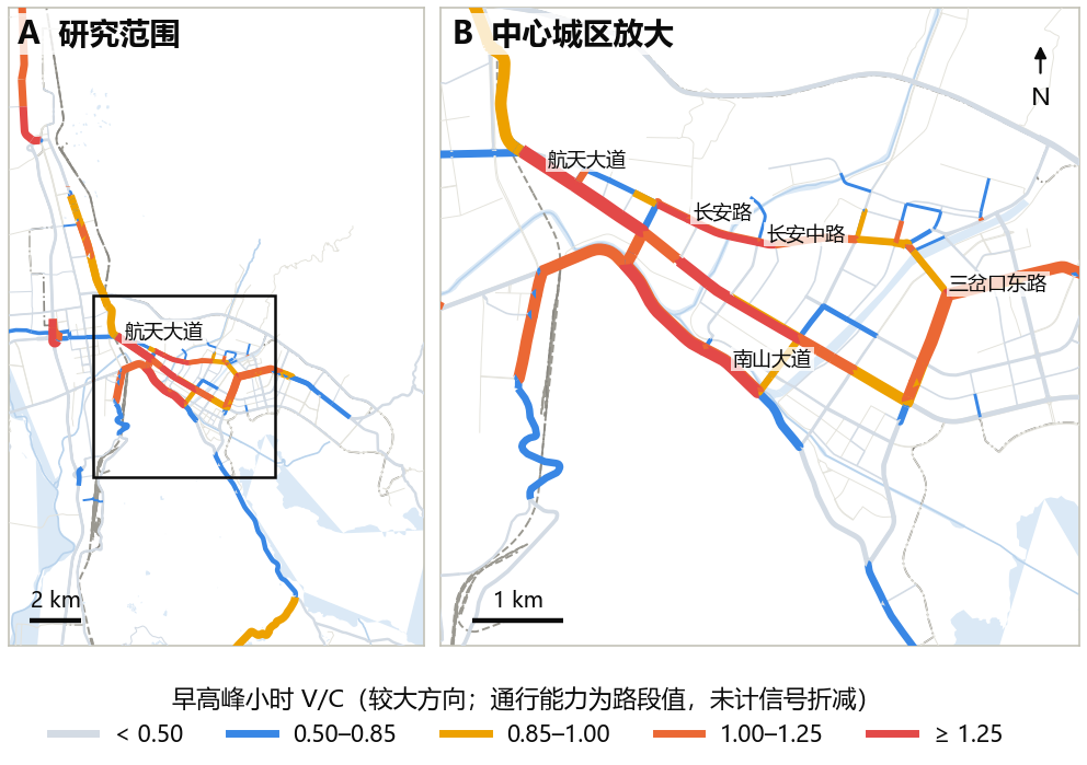 V/C map