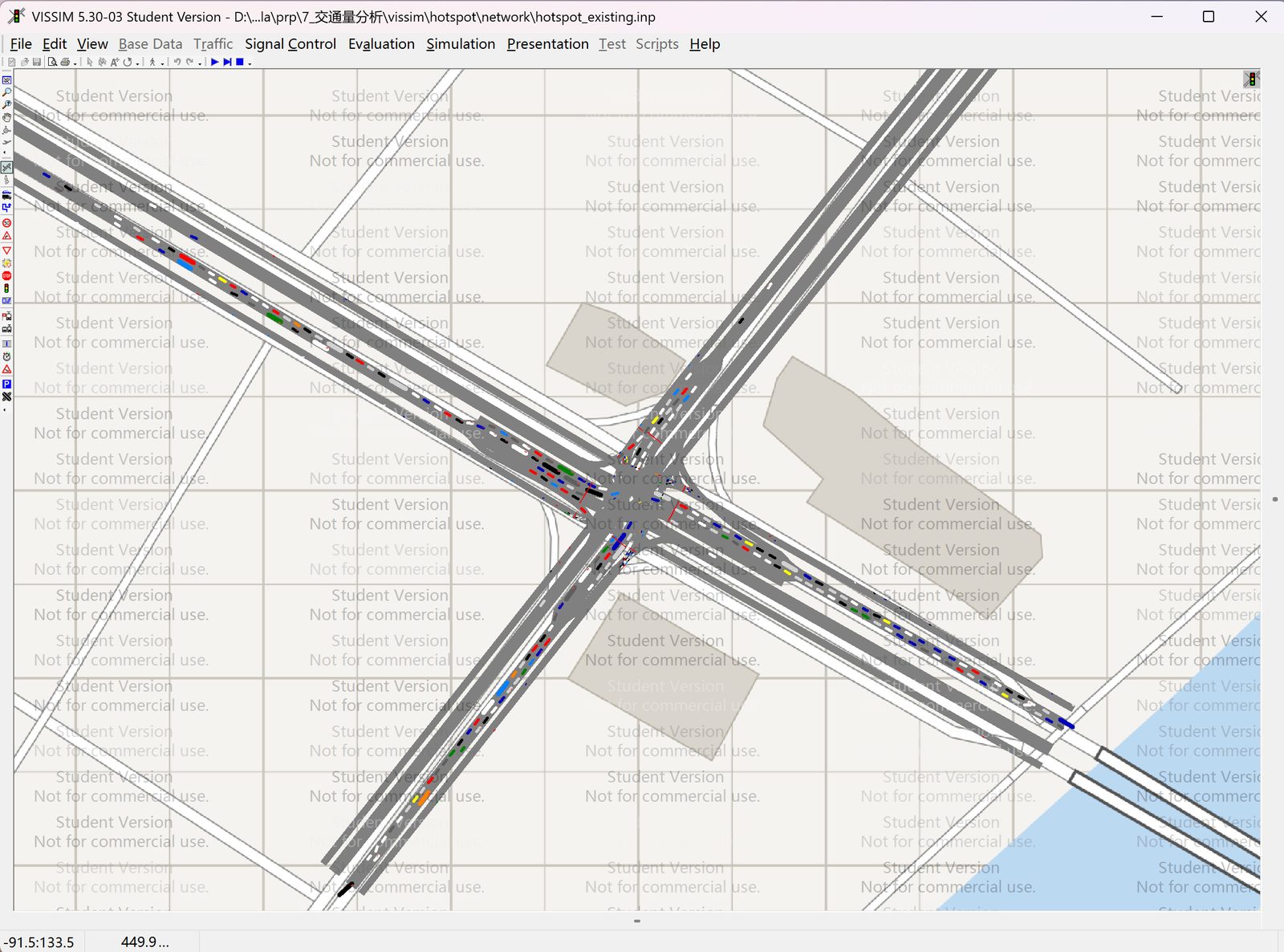 VISSIM existing plan